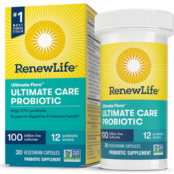 Renew Life Ultimate Flora Ultimate Care Probiotic 100 Billion 30 Vegetarian Capsules