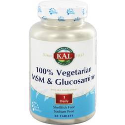 Kal MSM and Glucosamine 100% Vegetarian 60 Tablets 60 Stk.