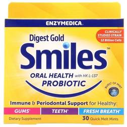 Enzymedica Digest Gold Smiles 30 Quick Melt Mints