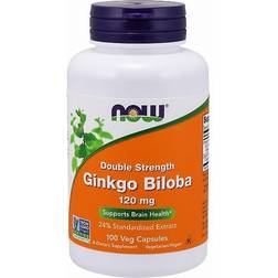 NOW Double Strength Ginkgo Biloba 120 mg 100 Veg Caps