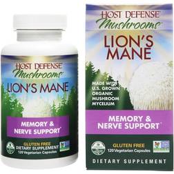 Host Defense Mushrooms Lion's Mane 120 Vegetarian Capsules 120