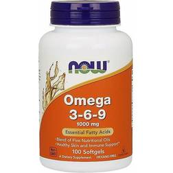 NOW Omega 3-6-9 1000mg Bløde Kapsler 100 stk