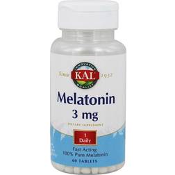 Kal Melatonin 3 mg 60 Tablets