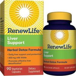 Renew Life Liver Support Herbal Detox Formula 90 Vegetarian Capsules 90 pcs