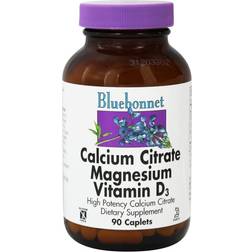 Bluebonnet Nutrition Calcium Citrate Magnesium Plus Vitamin D3 90 Caplets