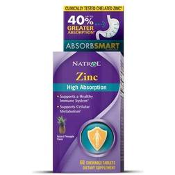 Natrol Zinc High Absorption 60 chewable tabs