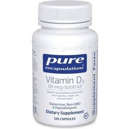 Pure Encapsulations Vitamin D3 5000 IU 120 Vegetarian Capsules