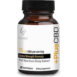 CBD Full Spectrum Hemp Extract 15 MG (30 Softgels)