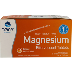 Trace Minerals Research Magnesium Effervescent Tablets Box Orange 8 Tubes