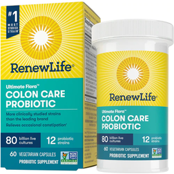 Renew Life Ultimate Flora Colon Care Probiotic 80 billion 60 Vegetarian Capsules