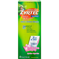 Zyrtec Children's Allergy Relief Syrup Bubble Gum 4.0 oz