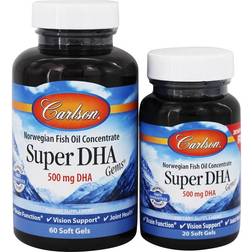 Carlson Carlson Labs Super DHA Gems 500mg 60 20 softgels