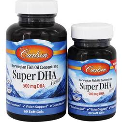 Carlson Super DHA Gems 500mg 60 + 20