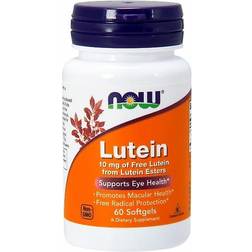 Now Foods Foods Lutein, 10mg 60 softgels 60 Stk.