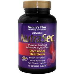 Nature's Plus NutraSec Natural Peppermint 90 Chewable Tablets