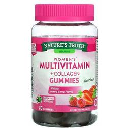 Nature's Truth Women's Multivitamin plus Collagen Gummies Natural Mixed Berry 70 Gummies 60 pcs