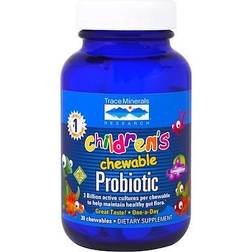 Trace Minerals Research Children's Chewable Probiotic Dietary Supplement Concord Grape 30 Chewables