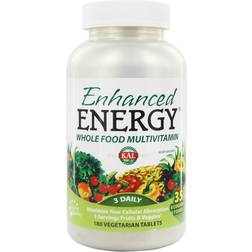 Kal Enhanced Energy, Whole Food Multivitamin, 180 Vegetarian Tablets