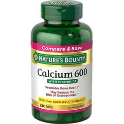 Natures Bounty Nature's Bounty Calcium 600 with Vitamin D3 250 Tablets 60 pcs