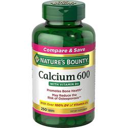 Natures Bounty Nature's Bounty Calcium 600 with Vitamin D3 250 Tablets 60 st