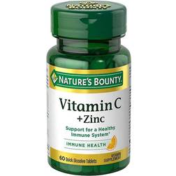 Natures Bounty Nature's Bounty Vitamin C Plus Zinc Quick Dissolve Tablets, 60 Ct