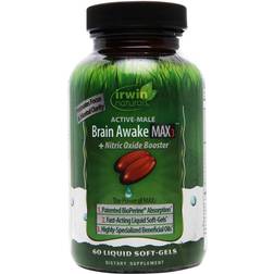 Irwin Naturals Brain Awake Max3 Nitric Oxide Booster 60 Liquid Softgels