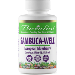 Paradise Herbs Sambuca-Well European Elderberry 60 Vegetarian Capsules