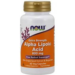 NOW Alpha Lipoic Acid 600mg 60 Vegetabilske Kapsler