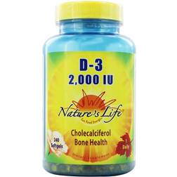 Nature's Life D-3 2000 IU 240 Softgels