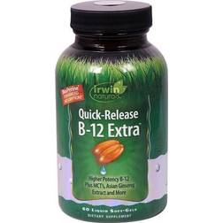 Irwin Naturals Quick-Release B-12 Extra 60 Liquid Softgels 120 pcs