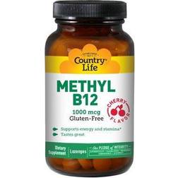 Country Life Methyl B12 Cherry 1000 mcg 60 Lozenges