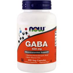 Now Foods GABA 500 mg 200 Veg Capsules