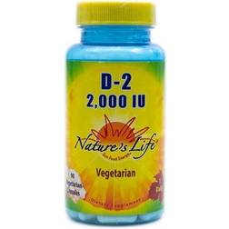 Nature's Life Vitamin D-2 2000 IU 90 Vegetarian Capsules