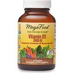 MegaFood Vitamin D3 2000 IU 30 Tablets