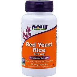 NOW Foods Red Yeast Rice 600mg 60 vcaps 60 Stk.