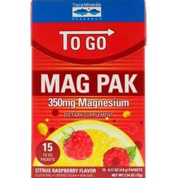 Trace Minerals Research To Go Mag Pak Citrus Raspberry 350 mg 15 Packets