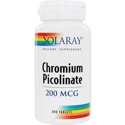 Solaray Chromium Picolinate 200 mcg 200 Tablets