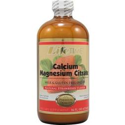 Lifetime Calcium Magnesium Citrate Natural Strawberry Flavor (16 Fluid Ounces)