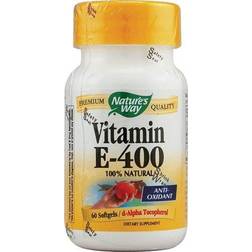 Natures Way Vitamin E D-Alpha Tocopherol 60 Softgels 60