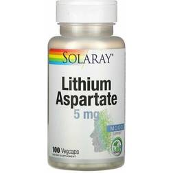 Solaray Lithium Aspartate 5 MG (100 Capsules) 100