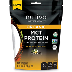 Organic MCT Plant-Based Protein Shake Mix Vanilla (10 Servings)