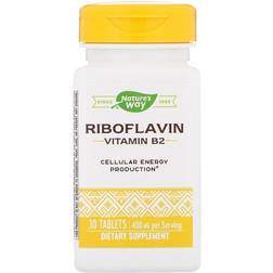 Enzymatic Therapy Nature's Way Riboflavin Vitamin B2 400 mg 30 Tablets