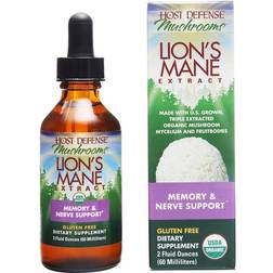 Host Defense Lion's Mane Liquid Extract Memory & Nerve Support 2 fl. oz