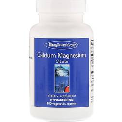 Allergy Research Group Calcium Magnesium Citrate 100 Vegetarian Capsules 100 pcs