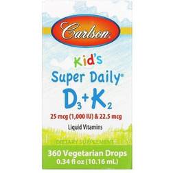 Carlson Kid's Super Daily D3 plus K2 0.34 fl oz