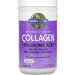 Garden of Life Wild Caught & Grass Fed Collagen with Hyaluronic Acid Powder Unflavored 12 Servings