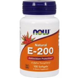 NOW Foods Natural E-200 100 Softgels