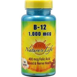 Nature's Life Vitamin B-12 1000 mcg 100 Tablets 100 pcs