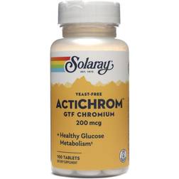 Solaray ActiChrom 200 mcg 100 Tablets 100 pcs