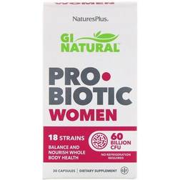 Nature's Plus GI Natural ProBiotic Women 60 billion CFU 30 Capsules